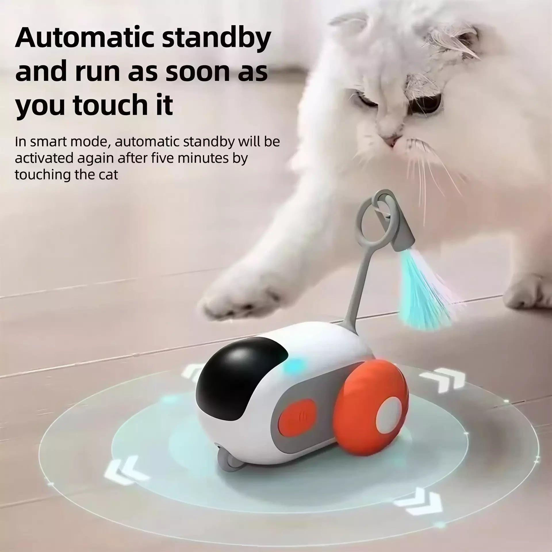 Coche Interactivo Automático para Gatos